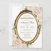Moderne Rustieke Quinceanera Uitnodiging (Voorkant)