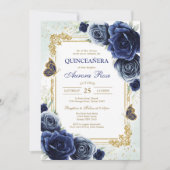 Moderne Rustieke Quinceanera Uitnodiging (Voorkant)