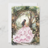 Moderne Rustieke Quinceanera Uitnodiging (Achterkant)