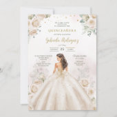 Moderne Rustieke Quinceanera Uitnodiging (Voorkant)