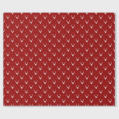 Moderne Rustieke Rendiergeweien Kerstvakantie Cadeaupapier (Vlak)