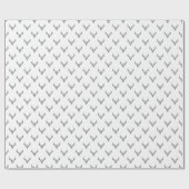 Moderne Rustieke Rendiergeweien Kerstvakantie Cadeaupapier (Vlak)