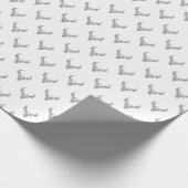 Moderne Rustieke Rendiergeweien Kerstvakantie Cadeaupapier (Hoek)