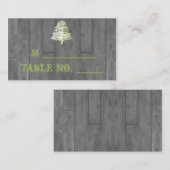 Moderne rustieke schuur hout trouwplaats kaarten plaatskaartje (Voorkant / Achterkant)