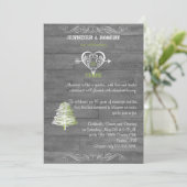 Moderne Rustieke Schuur Houten Jubileum Kaart (Staand voorkant)