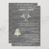 Moderne Rustieke Schuur Houten Jubileum Kaart (Voorkant / Achterkant)