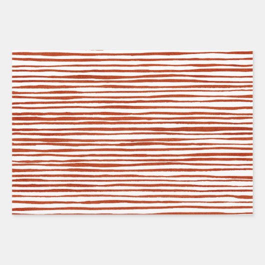 Moderne rustieke strepen inpakpapier vel (Voorkant)