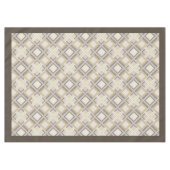 Moderne rustieke tafelkleed neutrale geometrische  (Voorkant (Horizontaal))