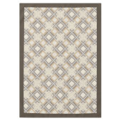 Moderne rustieke tafelkleed neutrale geometrische  (Voorkant)