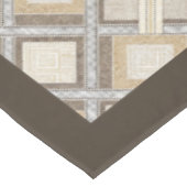 Moderne rustieke tafelkleed neutrale geometrische  (Gekanteld)