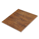 Moderne Rustieke Tan Leather Tegel Tegeltje (Zijkant)