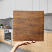 Moderne Rustieke Tan Leather Tegel Tegeltje