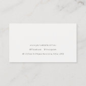 Moderne rustieke Tan Leather Texture Custom Logo Visitekaartje (Achterkant)