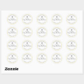 Moderne Rustieke Thuisgemaakte Honing Gepersonalis Ronde Sticker (Vel)