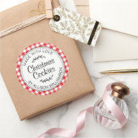 Moderne Rustieke Thuisgemaakte Kerstkoekjes Rood G