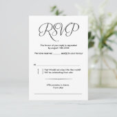 Moderne rustieke trouw-RSVP-kaartontwerp v1 Kaart (Staand voorkant)