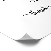 Moderne Rustieke, Trouwen Proefhuwelijk Avondmaal  Poster (Hoek)