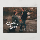 Moderne Rustieke Trouwfeest Bedankt Briefkaart (Voorkant)