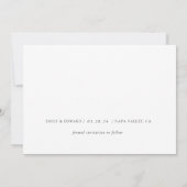 Moderne Rustieke Trouwfoto Save The Date (Achterkant)