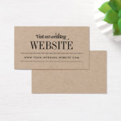 Moderne rustieke typografie Bruiloft Website Enclo Visitekaartje (Bureau)