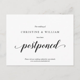 Moderne Rustieke, Uitnodiging Huwelijk Uitgesteld