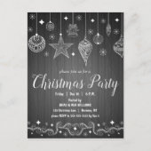 Moderne rustieke vakantie Kerstfeest uitnodiging (Voorkant)