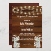 Moderne rustieke verlichting | Bloemen in pot | Br Kaart (Voorkant / Achterkant)