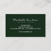 Moderne rustieke Waterverf Eucalyptus Greenery Visitekaartje (Achterkant)