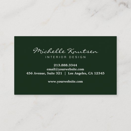 Moderne rustieke Waterverf Eucalyptus Greenery Visitekaartje (Achterkant)