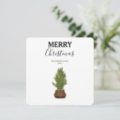 Moderne rustieke Waterverf kerstboom vakantie (Staand voorkant)