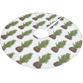 Moderne rustieke Waterverf kerstboom vakantie Kerstboom Rok (Gekanteld)