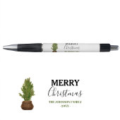 Moderne rustieke Waterverf kerstboom vakantie Pen