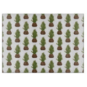 Moderne rustieke Waterverf kerstboom vakantie Snijplank (Voorkant)