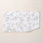 Moderne rustieke Waterverf stijl botanische blader Bad Handdoek (Handdoek)