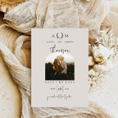 Moderne Rustieke Westerse Fotothema Trouwdag Save The Date