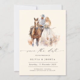 Moderne Rustieke Westerse 'Save the Date' Save The Date
