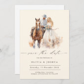 Moderne Rustieke Westerse Sla de Datum Op Save The Date (Voorkant / Achterkant)