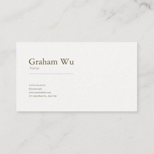 Moderne Rustieke Winter Berry Botanical Visitekaartje (Achterkant)