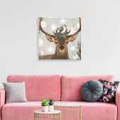 moderne rustige bossen winterherten canvas afdruk (Insitu (Woonkamer))