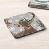 moderne rustige bossen winterherten drankjes onderzetter (Linkerzijde)