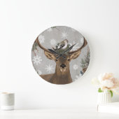 moderne  rustige bossen winterherten grote klok (Huis)