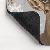 moderne rustige bossen winterherten muismat (Hoek)