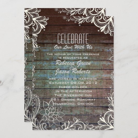 moderne rustige bruinkoolbrij kaart (Voorkant / Achterkant)