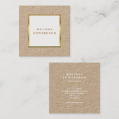 Moderne Rustige goudmakerij lijst Vierkante Visitekaartje (Voorkant / Achterkant)