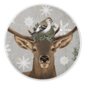 moderne  rustige winterherten keramische knop (Voorkant)