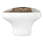 moderne  rustige winterherten keramische knop (Zijkant)