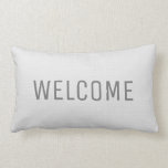 Moderne rustige witte faux burlap textuur Welkom Kussen<br><div class="desc">Moderne rustic faux burlap textuur Welkom kussen.
U kunt de tekst eenvoudig wijzigen.</div>