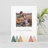 Moderne Rustische kerstboomfoto's met platte Kaart (Staand voorkant)