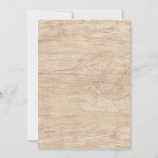 Moderne Rustische kerstboomfoto's met platte Kaart (Achterkant)