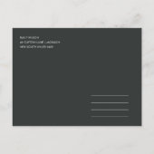 MODERNE RUSTISCHE KRAFT TYPOGRAFIE FOTO BEWAREN DE AANKONDIGINGSKAART (Achterkant)